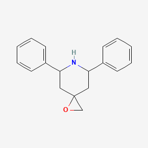 molecular formula C18H19NO B14182816 5,7-Diphenyl-1-oxa-6-azaspiro[2.5]octane CAS No. 846549-96-0