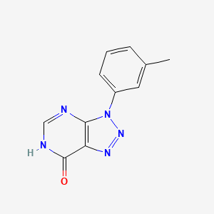 molecular formula C11H9N5O B1418282 3-(3-methylphenyl)-3,6-dihydro-7H-[1,2,3]triazolo[4,5-d]pyrimidin-7-one CAS No. 1082436-86-9