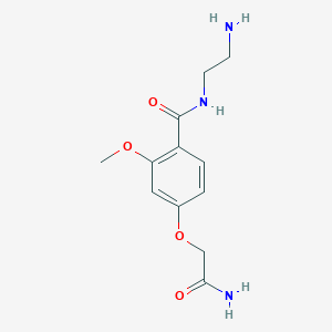 molecular formula C12H17N3O4 B14182821 N-(2-Aminoethyl)-4-(2-amino-2-oxoethoxy)-2-methoxybenzamide CAS No. 919772-38-6