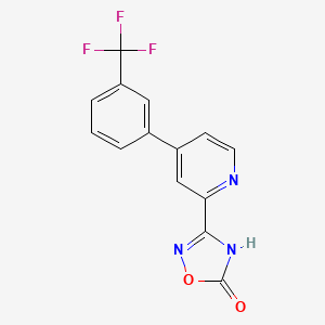 molecular formula C14H8F3N3O2 B1418285 3-[4-(3-Trifluoromethylphenyl)-pyridin-2-yl]-4H-[1,2,4]oxadiazol-5-one CAS No. 1219453-92-5