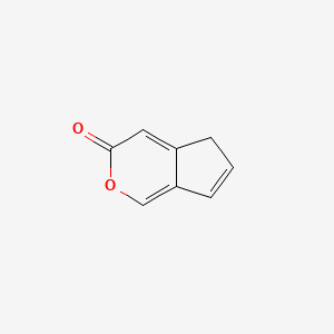 molecular formula C8H6O2 B14182853 Cyclopenta[c]pyran-3(5H)-one CAS No. 880161-56-8