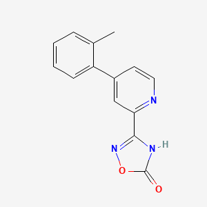 molecular formula C14H11N3O2 B1418287 3-(4-o-Tolyl-pyridin-2-yl)-4H-[1,2,4]oxadiazol-5-one CAS No. 1219454-12-2