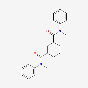 molecular formula C22H26N2O2 B14182881 N~1~,N~3~-Dimethyl-N~1~,N~3~-diphenylcyclohexane-1,3-dicarboxamide CAS No. 864536-07-2