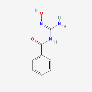 molecular formula C8H9N3O2 B1418291 N-[(E)-氨基(羟亚氨基)甲基]苯甲酰胺 CAS No. 92660-51-0
