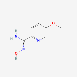 molecular formula C7H9N3O2 B1418292 N'-hydroxy-5-methoxypyridine-2-carboximidamide CAS No. 327056-65-5