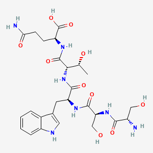 molecular formula C26H37N7O10 B14182938 L-Seryl-L-seryl-L-tryptophyl-L-threonyl-L-glutamine CAS No. 920010-49-7
