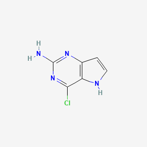 molecular formula C6H5ClN4 B1418295 4-Chloro-5H-pyrrolo[3,2-d]pyrimidin-2-amine CAS No. 943736-58-1