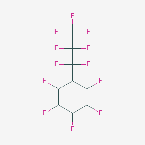 molecular formula C9H6F12 B14182957 Cyclohexane, 1,2,3,4,5-pentafluoro-6-(1,1,2,2,3,3,3-heptafluoropropyl)- CAS No. 918409-18-4