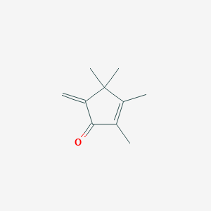 molecular formula C10H14O B14182989 2,3,4,4-Tetramethyl-5-methylidenecyclopent-2-en-1-one CAS No. 864685-64-3