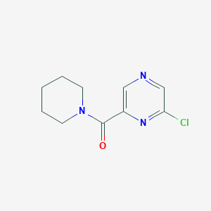 molecular formula C10H12ClN3O B1418302 2-Chloro-6-(1-piperidinylcarbonyl)pyrazine CAS No. 33332-48-8