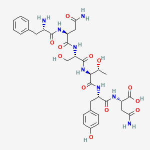 molecular formula C33H44N8O12 B14183036 L-Phenylalanyl-L-asparaginyl-L-seryl-L-threonyl-L-tyrosyl-L-asparagine CAS No. 848350-81-2