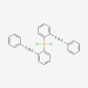 molecular formula C28H18Cl2Si B14183041 Dichlorobis[2-(phenylethynyl)phenyl]silane CAS No. 922501-63-1