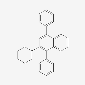 molecular formula C28H26 B14183049 2-Cyclohexyl-1,4-diphenylnaphthalene CAS No. 919341-89-2