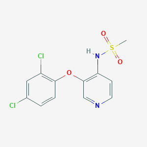 molecular formula C12H10Cl2N2O3S B14183075 N-[3-(2,4-dichlorophenoxy)pyridin-4-yl]methanesulfonamide CAS No. 833455-49-5