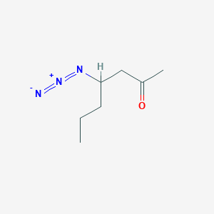 molecular formula C7H13N3O B14183077 4-Azidoheptan-2-one CAS No. 919117-10-5