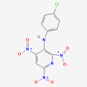 molecular formula C11H6ClN5O6 B14183125 N-(4-Chlorophenyl)-2,4,6-trinitropyridin-3-amine CAS No. 920502-89-2