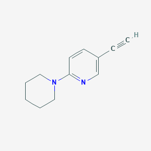 molecular formula C12H14N2 B14183129 5-Ethynyl-2-(piperidin-1-YL)pyridine 