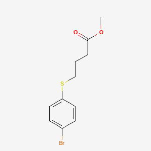 molecular formula C11H13BrO2S B1418313 Methyl 4-[(4-bromophenyl)sulfanyl]butanoate CAS No. 1096302-47-4
