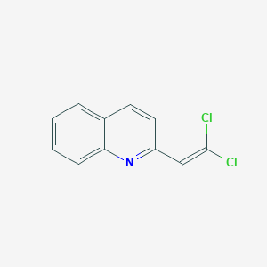 molecular formula C11H7Cl2N B14183137 Quinoline, 2-(2,2-dichloroethenyl)- CAS No. 836601-78-6