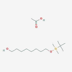 molecular formula C16H36O4Si B14183164 Acetic acid;8-[tert-butyl(dimethyl)silyl]oxyoctan-1-ol CAS No. 852818-98-5