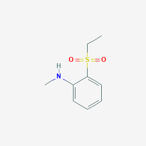molecular formula C9H13NO2S B1418317 2-(ethanesulfonyl)-N-methylaniline CAS No. 1154999-52-6
