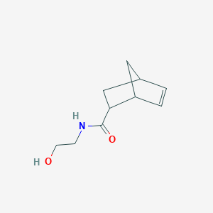 molecular formula C10H15NO2 B1418319 N-(2-hydroxyethyl)bicyclo[2.2.1]hept-5-ene-2-carboxamide CAS No. 75639-78-0
