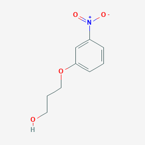 molecular formula C9H11NO4 B1418320 3-(3-Nitrophenoxy)propan-1-ol CAS No. 63082-35-9