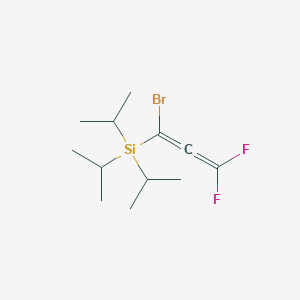 molecular formula C12H21BrF2Si B14183207 Silane, (1-bromo-3,3-difluoro-1,2-propadienyl)tris(1-methylethyl)- CAS No. 874659-42-4