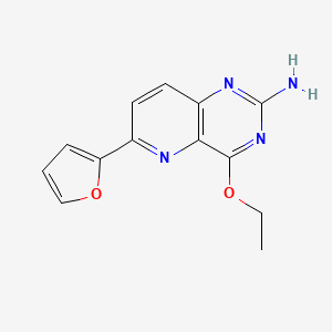 molecular formula C13H12N4O2 B14183219 4-Ethoxy-6-(furan-2-yl)pyrido[3,2-d]pyrimidin-2-amine CAS No. 917759-59-2
