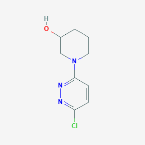 molecular formula C9H12ClN3O B1418322 1-(6-氯哒嗪-3-基)哌啶-3-醇 CAS No. 939986-92-2