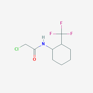 molecular formula C9H13ClF3NO B1418323 2-chloro-N-[2-(trifluoromethyl)cyclohexyl]acetamide CAS No. 1154011-33-2