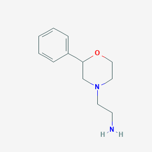 [2-(2-Phenylmorpholin-4-yl)ethyl]amine