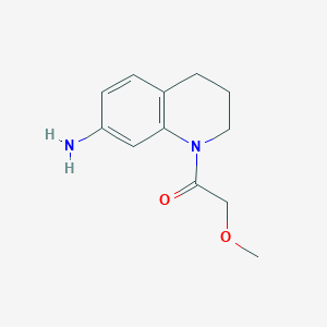 molecular formula C12H16N2O2 B1418327 1-(Methoxyacetyl)-1,2,3,4-tetrahydroquinolin-7-amine CAS No. 1171346-38-5
