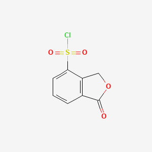 molecular formula C8H5ClO4S B1418328 1-氧代-1,3-二氢-2-苯并呋喃-4-磺酰氯 CAS No. 1114822-78-4