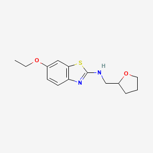 molecular formula C14H18N2O2S B1418329 6-ethoxy-N-(oxolan-2-ylmethyl)-1,3-benzothiazol-2-amine CAS No. 1105194-53-3