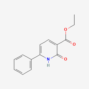 molecular formula C14H13NO3 B1418332 2-羟基-6-苯基烟酸乙酯 CAS No. 58787-26-1