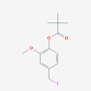 molecular formula C13H17IO3 B14183323 4-(Iodomethyl)-2-methoxyphenyl 2,2-dimethylpropanoate CAS No. 919764-17-3
