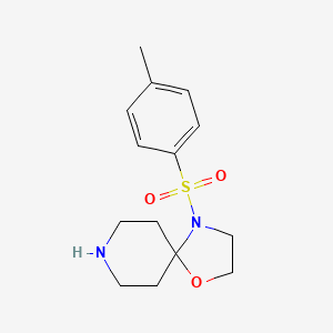 molecular formula C14H20N2O3S B1418334 4-Tosyl-1-oxa-4,8-diazaspiro[4.5]decane CAS No. 1170608-67-9