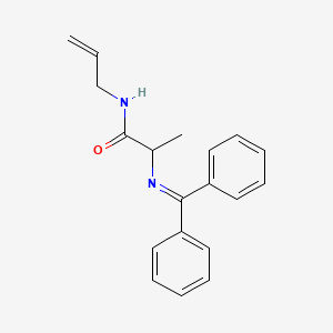 molecular formula C19H20N2O B14183341 N~2~-(Diphenylmethylidene)-N-prop-2-en-1-ylalaninamide CAS No. 922704-67-4