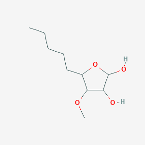 molecular formula C10H20O4 B14183359 4-Methoxy-5-pentyloxolane-2,3-diol CAS No. 915753-45-6