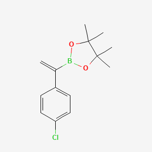molecular formula C14H18BClO2 B1418338 2-(1-(4-Chlorophenyl)vinyl)-4,4,5,5-tetramethyl-1,3,2-dioxaborolane CAS No. 850567-54-3