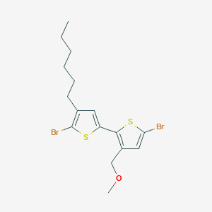 molecular formula C16H20Br2OS2 B14183403 5,5'-Dibromo-4'-hexyl-3-(methoxymethyl)-2,2'-bithiophene CAS No. 918414-66-1