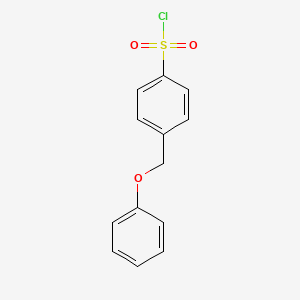 molecular formula C13H11ClO3S B1418342 4-(Phenoxymethyl)benzenesulfonyl chloride CAS No. 1002727-89-0