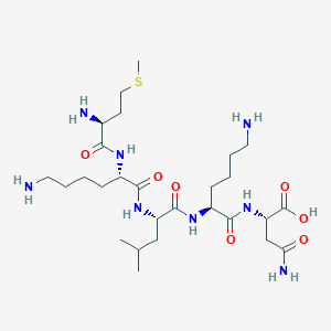 molecular formula C27H52N8O7S B14183427 L-Methionyl-L-lysyl-L-leucyl-L-lysyl-L-asparagine CAS No. 925910-16-3