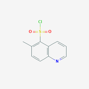 molecular formula C10H8ClNO2S B1418343 6-甲基喹啉-5-磺酰氯 CAS No. 1118787-72-6