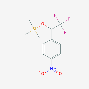 molecular formula C11H14F3NO3Si B14183467 Trimethyl[2,2,2-trifluoro-1-(4-nitrophenyl)ethoxy]silane CAS No. 847591-31-5