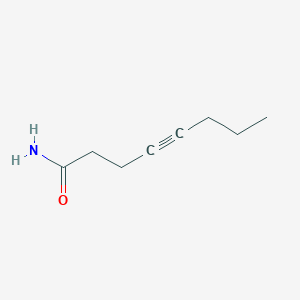 molecular formula C8H13NO B14183472 Oct-4-ynamide CAS No. 855376-62-4