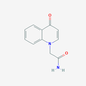 molecular formula C11H10N2O2 B1418349 2-(4-Oxo-1,4-dihydroquinolin-1-yl)acetamide CAS No. 1170060-49-7