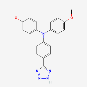 molecular formula C21H19N5O2 B14183516 4-Methoxy-N-(4-methoxyphenyl)-N-[4-(2H-tetrazol-5-yl)phenyl]aniline CAS No. 922495-42-9