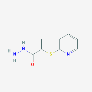 B1418356 2-(Pyridin-2-ylthio)propanohydrazide CAS No. 1171706-57-2
